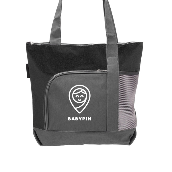 PIONEER Two-tone Tote Bags w/ 1 Color Imprint - PIONEER Two-tone Tote Bags w/ 1 Color Imprint - Image 1 of 13