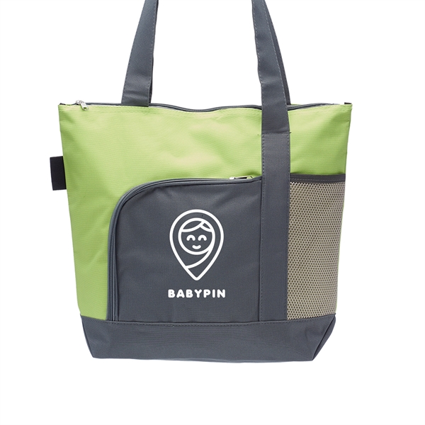 PIONEER Two-tone Tote Bags w/ 1 Color Imprint - PIONEER Two-tone Tote Bags w/ 1 Color Imprint - Image 5 of 13