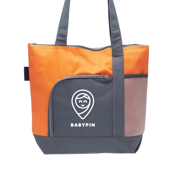 PIONEER Two-tone Tote Bags w/ 1 Color Imprint - PIONEER Two-tone Tote Bags w/ 1 Color Imprint - Image 7 of 13