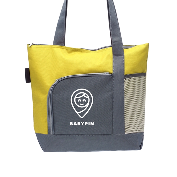 PIONEER Two-tone Tote Bags w/ 1 Color Imprint - PIONEER Two-tone Tote Bags w/ 1 Color Imprint - Image 13 of 13