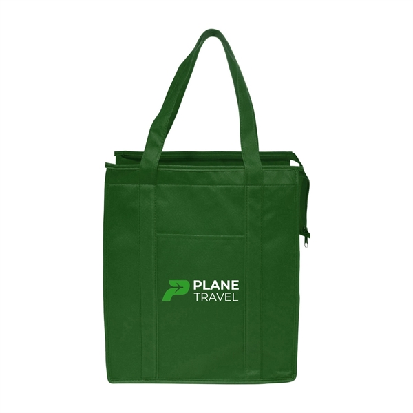 STAY-COOL Non-Woven Insulated Tote Bags w/ 2 Color Imprint - STAY-COOL Non-Woven Insulated Tote Bags w/ 2 Color Imprint - Image 1 of 9