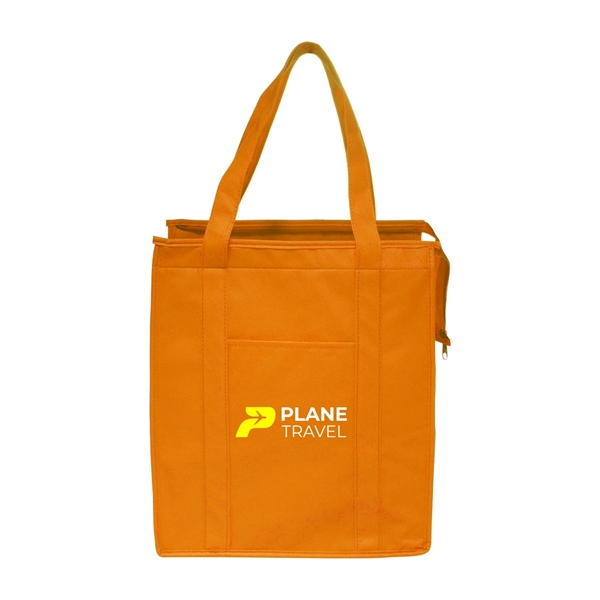 STAY-COOL Non-Woven Insulated Tote Bags w/ 2 Color Imprint - STAY-COOL Non-Woven Insulated Tote Bags w/ 2 Color Imprint - Image 4 of 9