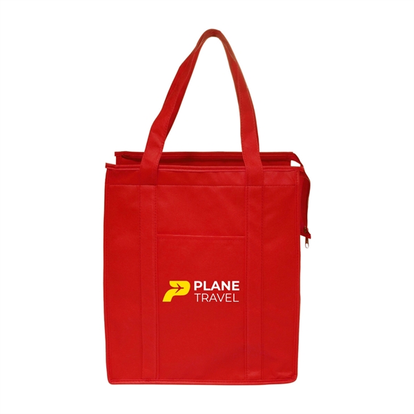 STAY-COOL Non-Woven Insulated Tote Bags w/ 2 Color Imprint - STAY-COOL Non-Woven Insulated Tote Bags w/ 2 Color Imprint - Image 6 of 9