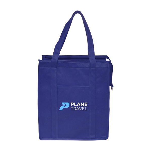 STAY-COOL Non-Woven Insulated Tote Bags w/ 2 Color Imprint - STAY-COOL Non-Woven Insulated Tote Bags w/ 2 Color Imprint - Image 7 of 9
