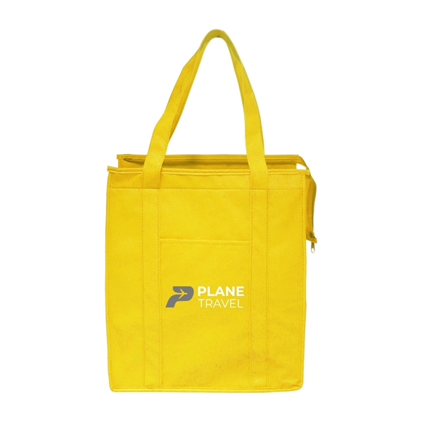 STAY-COOL Non-Woven Insulated Tote Bags w/ 2 Color Imprint - STAY-COOL Non-Woven Insulated Tote Bags w/ 2 Color Imprint - Image 9 of 9
