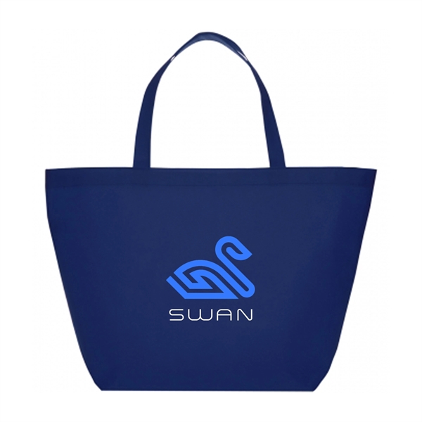Thrifter Budget Non-Woven Shopper Tote Bags w/ 2 Color Imp. - Thrifter Budget Non-Woven Shopper Tote Bags w/ 2 Color Imp. - Image 6 of 12