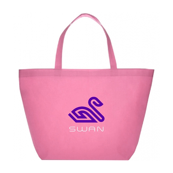 Thrifter Budget Non-Woven Shopper Tote Bags w/ 2 Color Imp. - Thrifter Budget Non-Woven Shopper Tote Bags w/ 2 Color Imp. - Image 8 of 12