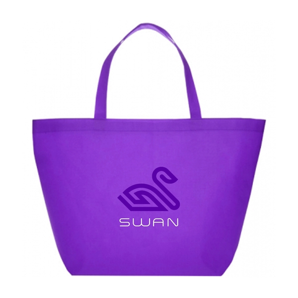 Thrifter Budget Non-Woven Shopper Tote Bags w/ 2 Color Imp. - Thrifter Budget Non-Woven Shopper Tote Bags w/ 2 Color Imp. - Image 9 of 12