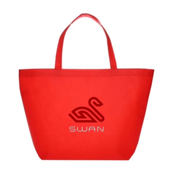 Thrifter Budget Non-Woven Shopper Tote Bags w/ 2 Color Imp. - Thrifter Budget Non-Woven Shopper Tote Bags w/ 2 Color Imp. - Image 10 of 12