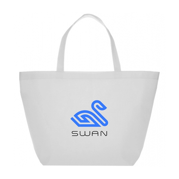 Thrifter Budget Non-Woven Shopper Tote Bags w/ 2 Color Imp. - Thrifter Budget Non-Woven Shopper Tote Bags w/ 2 Color Imp. - Image 11 of 12