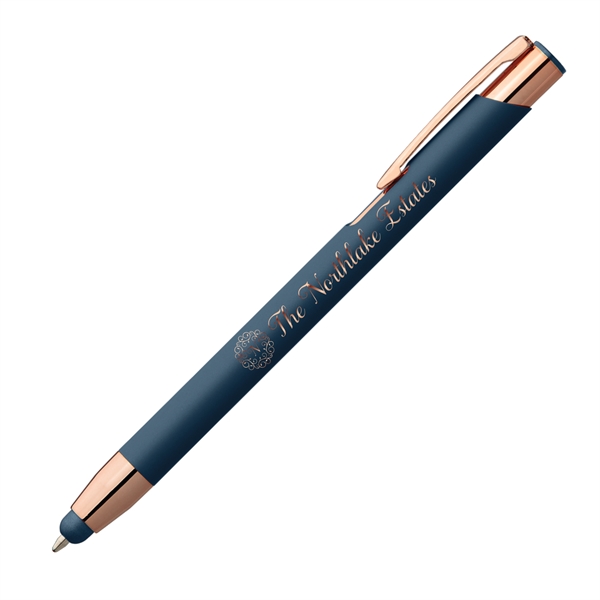 Leo Softy Rose Gold Pen with Stylus - Mirror Laser - Leo Softy Rose Gold Pen with Stylus - Mirror Laser - Image 2 of 5