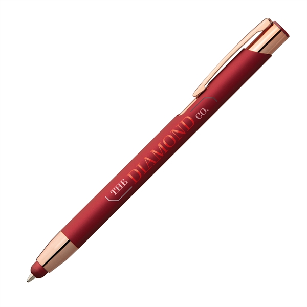 Leo Softy Rose Gold Pen with Stylus - Colorjet - Leo Softy Rose Gold Pen with Stylus - Colorjet - Image 2 of 4