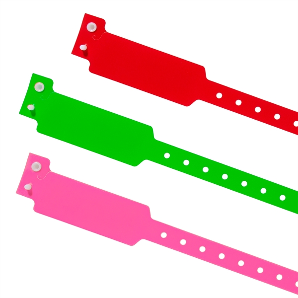 Stock Wide Face Plastic Wristband - Stock Wide Face Plastic Wristband - Image 0 of 1