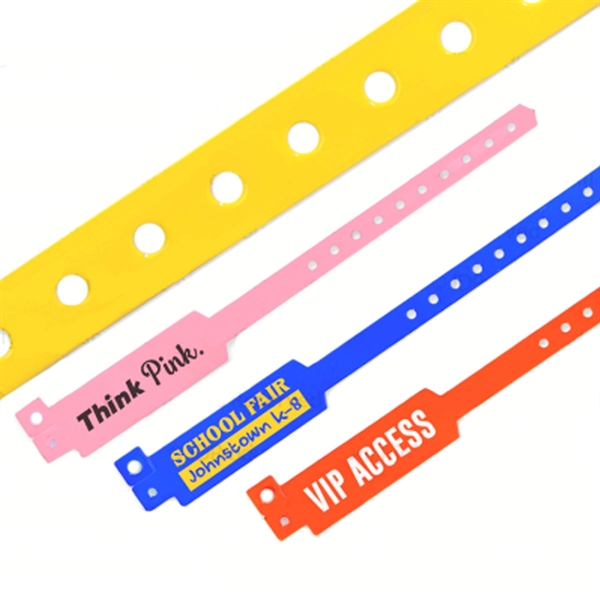 Custom Wide-Faced Vinyl Wristbands - Custom Wide-Faced Vinyl Wristbands - Image 0 of 0