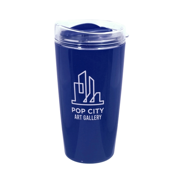 16 oz. Thumb Slide Coffee Tumbler w/ 1 Color Imprint - 16 oz. Thumb Slide Coffee Tumbler w/ 1 Color Imprint - Image 3 of 9