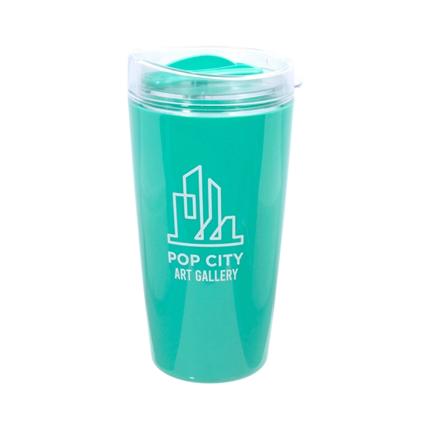 16 oz. Thumb Slide Coffee Tumbler w/ 1 Color Imprint - 16 oz. Thumb Slide Coffee Tumbler w/ 1 Color Imprint - Image 5 of 9