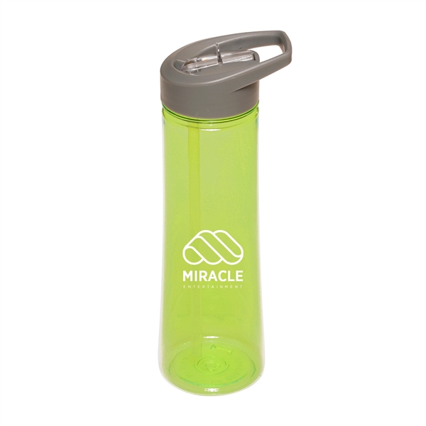 22 oz. AQUA Plastic Sports Water Bottles 1 Color Imprint - 22 oz. AQUA Plastic Sports Water Bottles 1 Color Imprint - Image 7 of 11