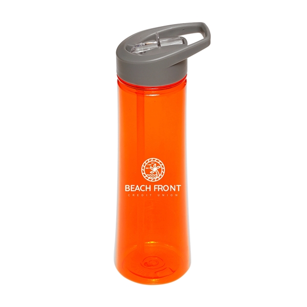 22 oz. AQUA Plastic Sports Water Bottles 1 Color Imprint - 22 oz. AQUA Plastic Sports Water Bottles 1 Color Imprint - Image 9 of 11