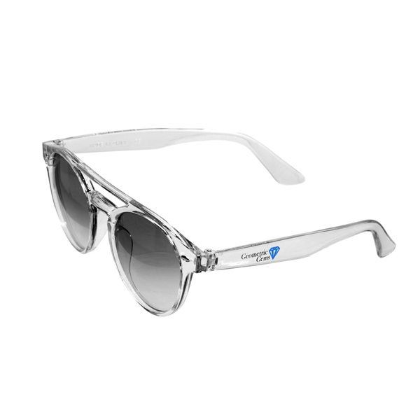 Aurora Round Sunglasses w/ 2 Color Imprint - Aurora Round Sunglasses w/ 2 Color Imprint - Image 0 of 4