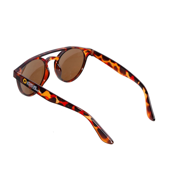 Aurora Round Sunglasses w/ 2 Color Imprint - Aurora Round Sunglasses w/ 2 Color Imprint - Image 4 of 4