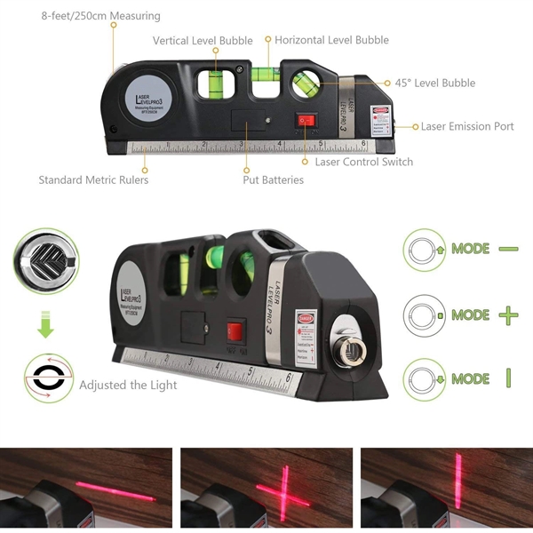 3 in 1 Cross Line Laser Level - 3 in 1 Cross Line Laser Level - Image 1 of 3