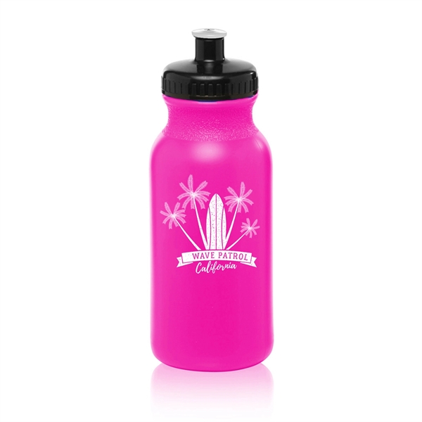 20 oz. SPIRIT Water Bottles with Push Cap w/ 1 Color Imprint - 20 oz. SPIRIT Water Bottles with Push Cap w/ 1 Color Imprint - Image 12 of 30