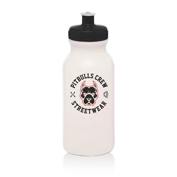 20 oz. SPIRIT Water Bottles with Push Cap w/ 2 Color Imprint - 20 oz. SPIRIT Water Bottles with Push Cap w/ 2 Color Imprint - Image 1 of 13