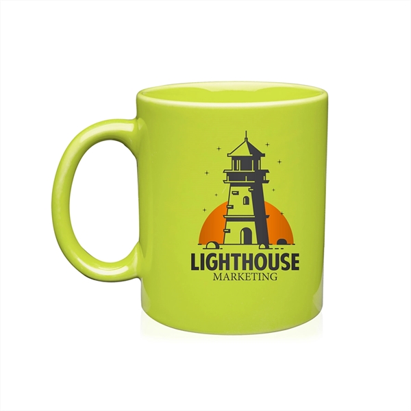 11 oz. Ceramic Custom Mug w/ 2 Color Imprint - 11 oz. Ceramic Custom Mug w/ 2 Color Imprint - Image 7 of 16