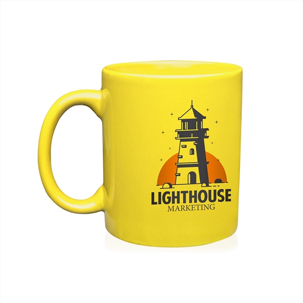 11 oz. Ceramic Custom Mug w/ 2 Color Imprint - 11 oz. Ceramic Custom Mug w/ 2 Color Imprint - Image 16 of 16