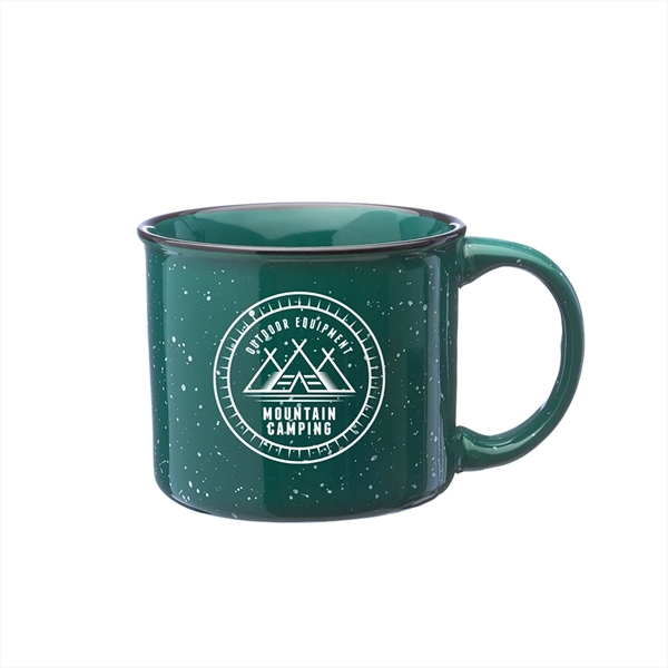 13 oz. Happy Camper Ceramic Coffee Mug w/ 1 Color Imprint - 13 oz. Happy Camper Ceramic Coffee Mug w/ 1 Color Imprint - Image 9 of 18