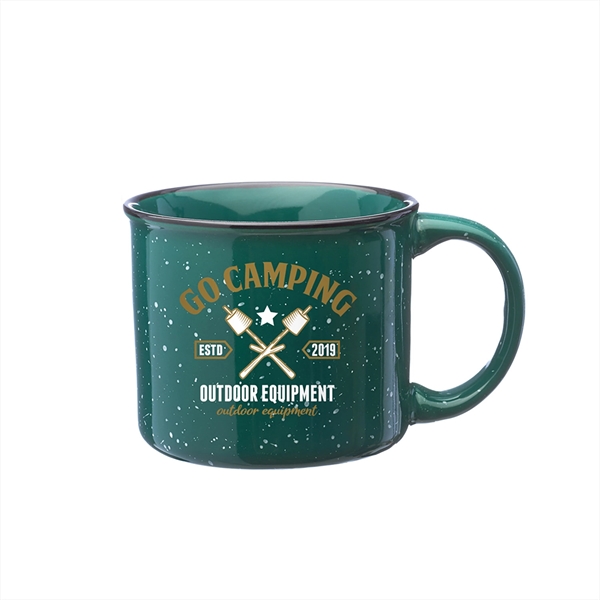 13 oz. Ceramic Campfire Custom Coffee Mug w/ 2 Color Imprint - 13 oz. Ceramic Campfire Custom Coffee Mug w/ 2 Color Imprint - Image 4 of 9
