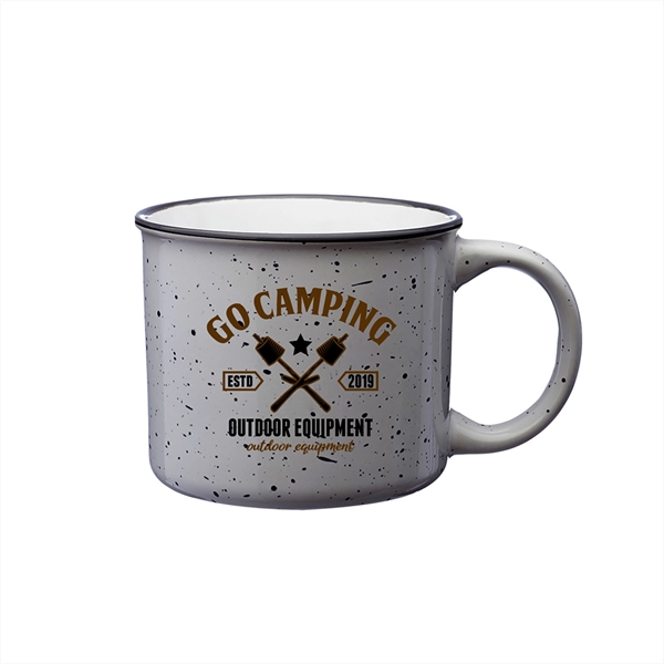 13 oz. Ceramic Campfire Custom Coffee Mug w/ 2 Color Imprint - 13 oz. Ceramic Campfire Custom Coffee Mug w/ 2 Color Imprint - Image 5 of 9