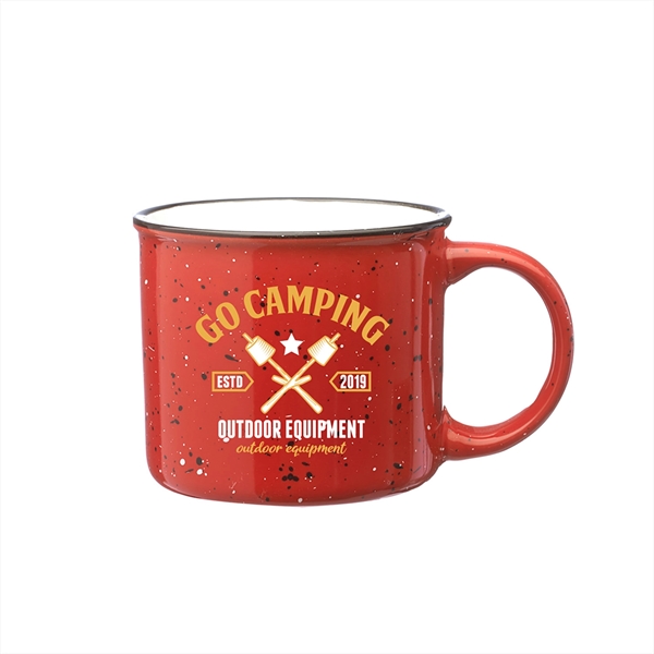 13 oz. Ceramic Campfire Custom Coffee Mug w/ 2 Color Imprint - 13 oz. Ceramic Campfire Custom Coffee Mug w/ 2 Color Imprint - Image 8 of 9