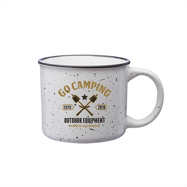 13 oz. Ceramic Campfire Custom Coffee Mug w/ 2 Color Imprint - 13 oz. Ceramic Campfire Custom Coffee Mug w/ 2 Color Imprint - Image 9 of 9