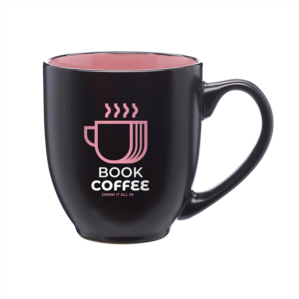 16 oz. Hidden Hue Ceramic Bistro Mug w/ 2 Color Imprint - 16 oz. Hidden Hue Ceramic Bistro Mug w/ 2 Color Imprint - Image 4 of 8