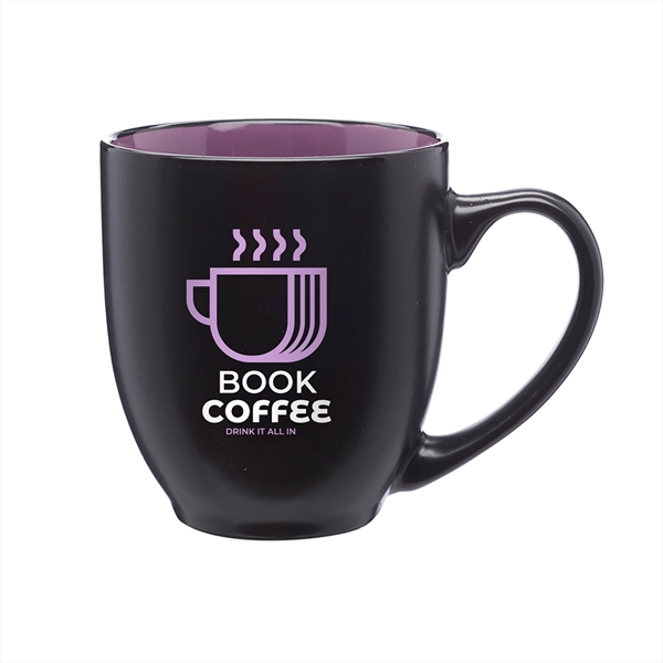 16 oz. Hidden Hue Ceramic Bistro Mug w/ 2 Color Imprint - 16 oz. Hidden Hue Ceramic Bistro Mug w/ 2 Color Imprint - Image 5 of 8
