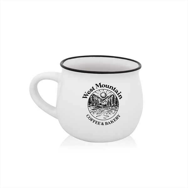 12 oz. Two-Tone Potbelly Ceramic Mug w/ 1 Color Imprint - 12 oz. Two-Tone Potbelly Ceramic Mug w/ 1 Color Imprint - Image 1 of 8