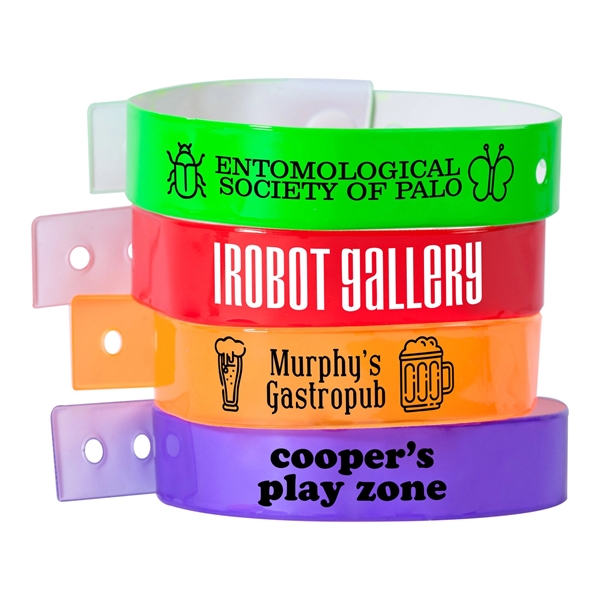 L-Shaped Vinyl Wristbands - L-Shaped Vinyl Wristbands - Image 0 of 34