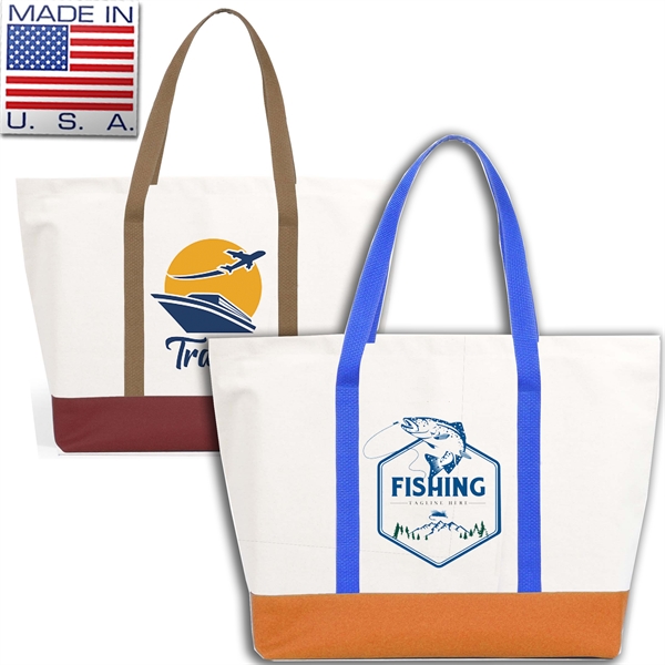 Made in USA 22 oz. Custom-made Boat Tote Bags