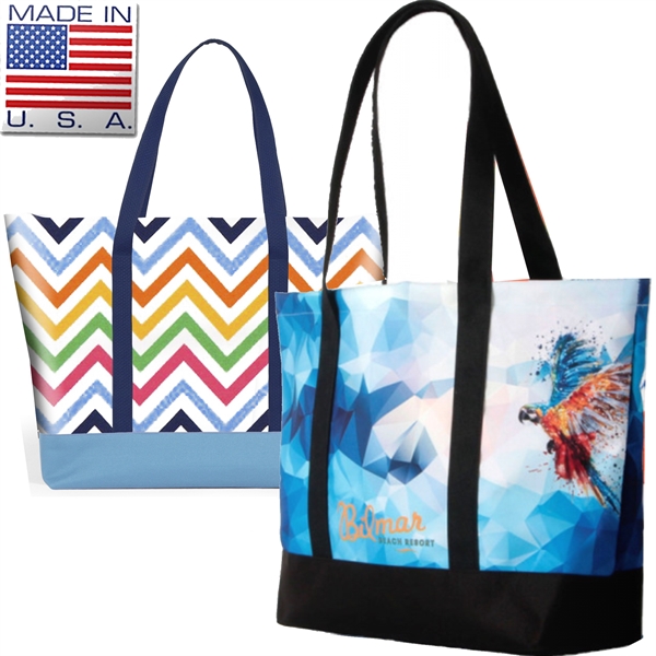 Made in USA 900D Custom-made Sublimated Boat Tote Bags