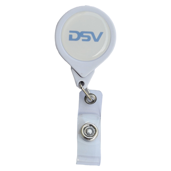 No-Twist Round Retractable Badge Reel w/ Bulldog Clip - No-Twist Round Retractable Badge Reel w/ Bulldog Clip - Image 3 of 7