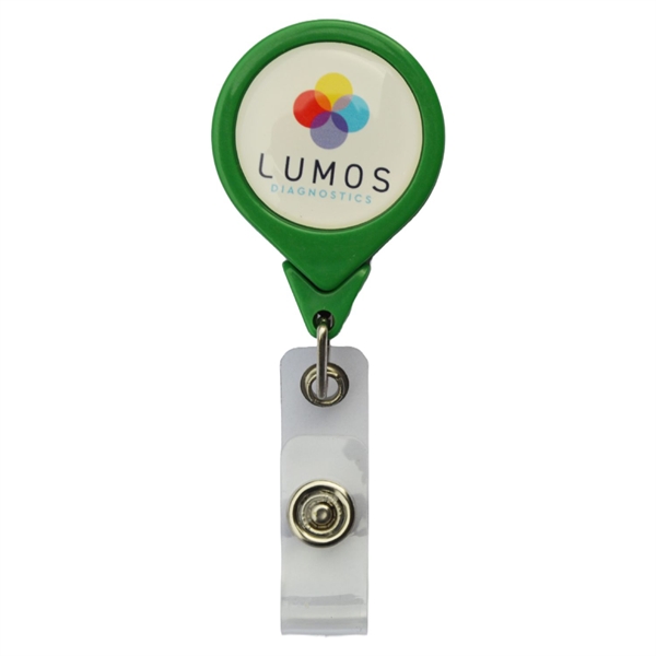 No-Twist Round Retractable Badge Reel w/ Bulldog Clip - No-Twist Round Retractable Badge Reel w/ Bulldog Clip - Image 5 of 7