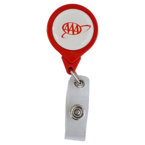No-Twist Round Retractable Badge Reel w/ Bulldog Clip - No-Twist Round Retractable Badge Reel w/ Bulldog Clip - Image 6 of 7