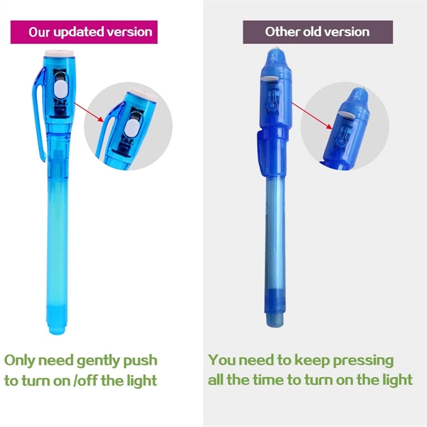 Secrect Invisible Ink Pen with UV Light - Secrect Invisible Ink Pen with UV Light - Image 1 of 5