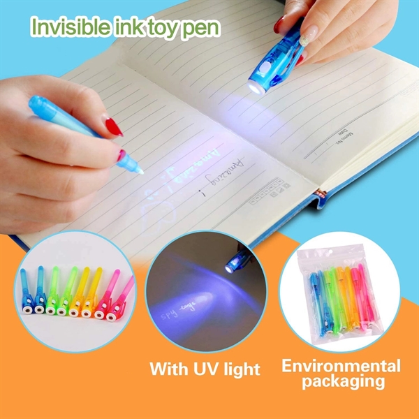 Secrect Invisible Ink Pen with UV Light - Secrect Invisible Ink Pen with UV Light - Image 3 of 5