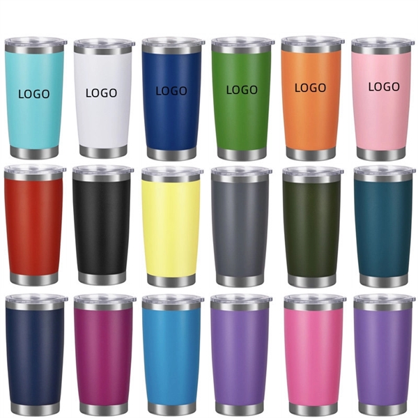 20 oz Vacuum Insulated Tumbler with Lid - 20 oz Vacuum Insulated Tumbler with Lid - Image 0 of 4