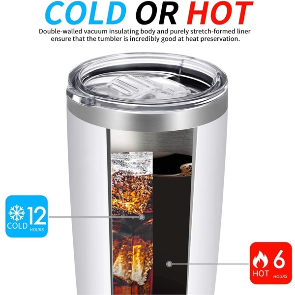 20 oz Vacuum Insulated Tumbler with Lid - 20 oz Vacuum Insulated Tumbler with Lid - Image 4 of 4