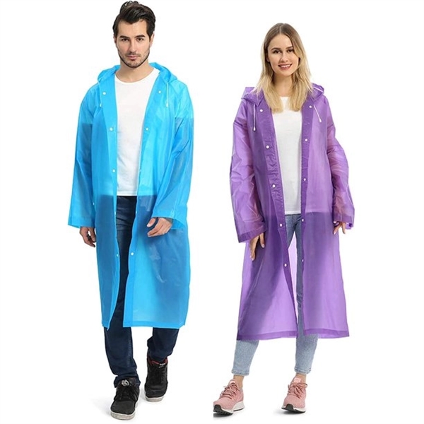 Waterproof Rain Jacket Clear Raincoat - Waterproof Rain Jacket Clear Raincoat - Image 1 of 5