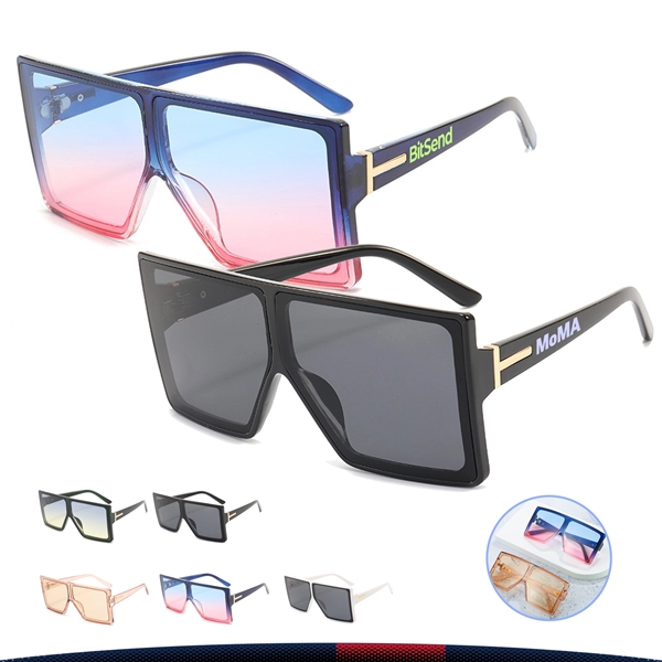 Top Flat Sunglasses - Top Flat Sunglasses - Image 0 of 5