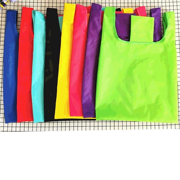 Foldaway T Shirt RPET Shopping Bag - Foldaway T Shirt RPET Shopping Bag - Image 2 of 8